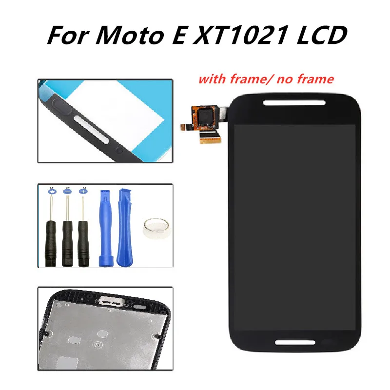 4 3 &quotЖК дисплей для Motorola Moto E XT1021 XT1022 XT1025 Черный Белый ЖК + сенсорный экран в сборе