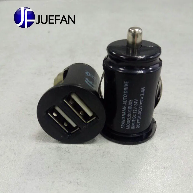 Двойной зарядное устройство USB Автомобильное зарядное устройство является безопасным и портативным, что может одновременно заряжать два устройства