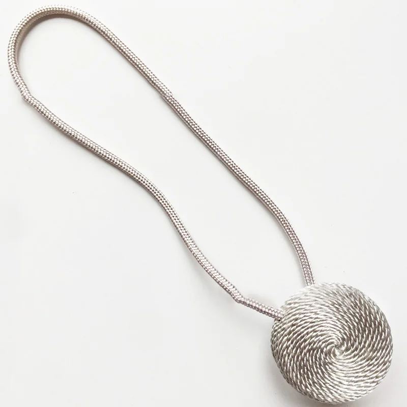 Durable Magnetic Curtain Tiebacks Tie Backs Non-toxic Braided Round Curtain Buckles Holder Home Garden Supplies