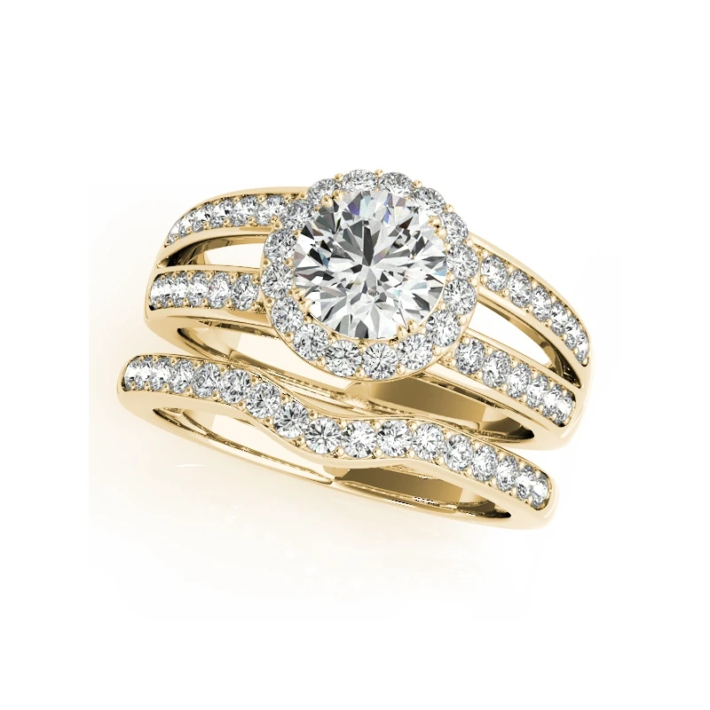 LESF Lucury 1 0 карат круглая огранка большой Halo Обручение кольцо Для женщин 925 пробы