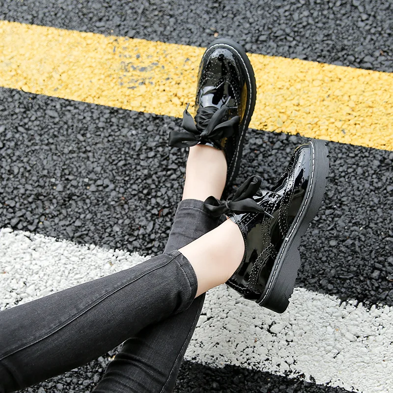 Riband/женские туфли дерби на шнурках брендовые броги с резным узором осенне зимние