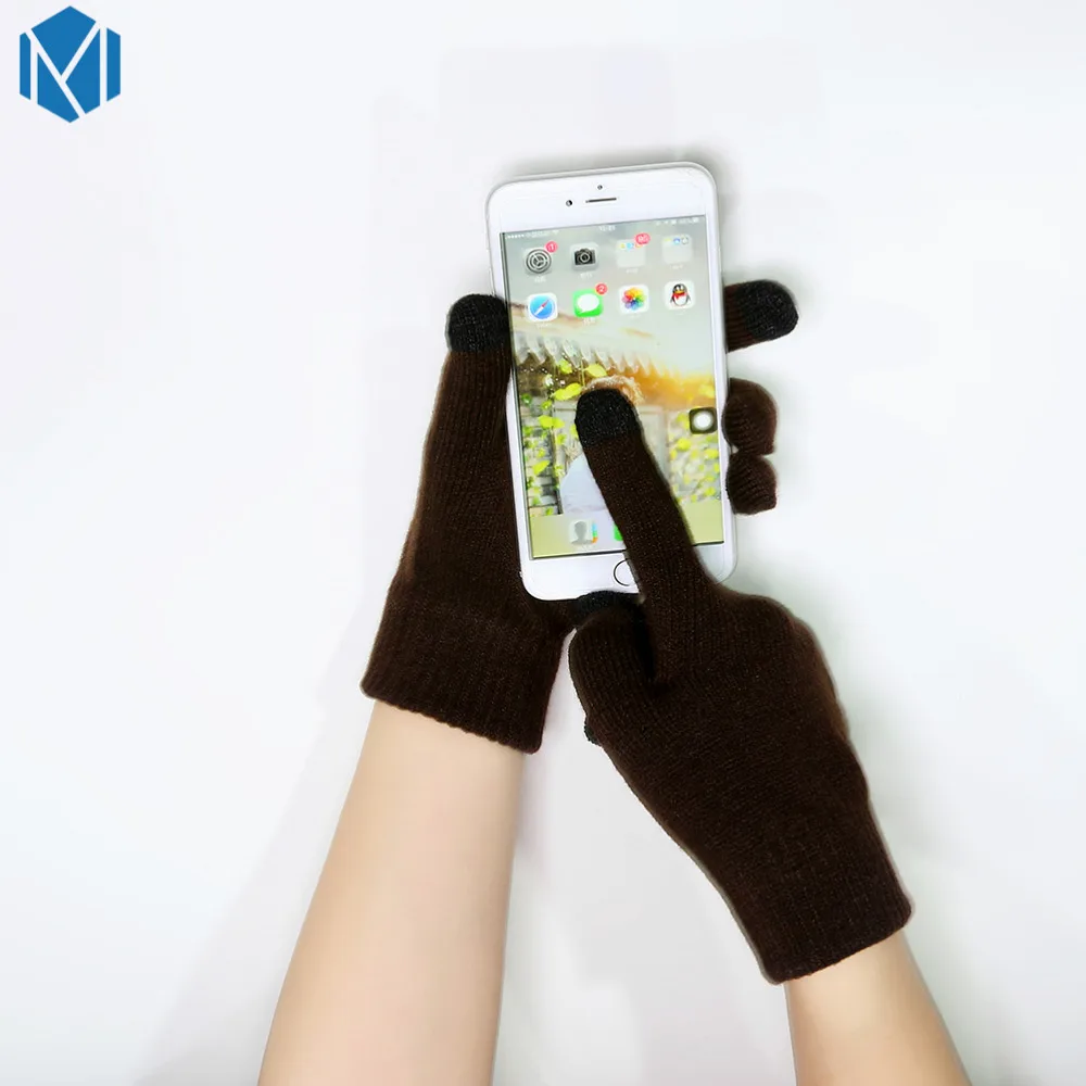 Miya Mona 1 пара высококачественных теплых вязанных перчаток однотонные женские и