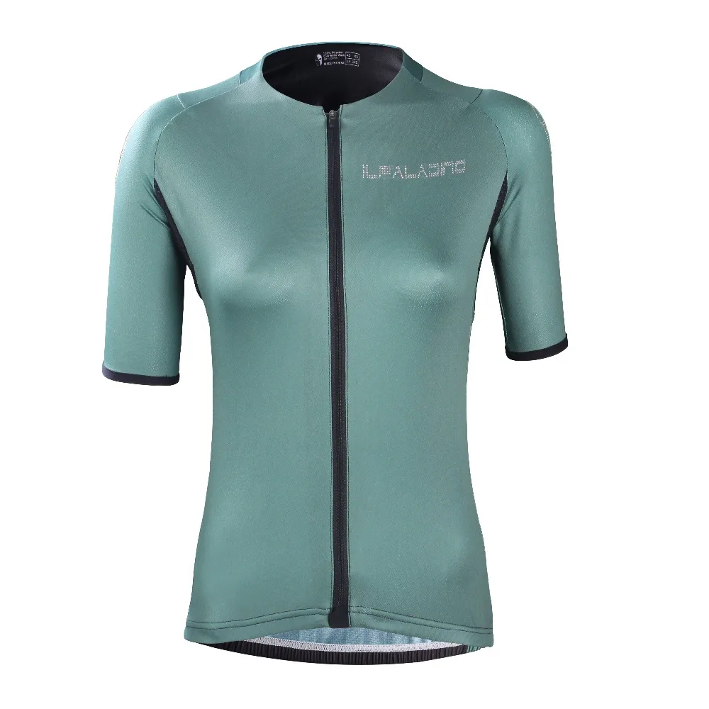 ILPALADINO Женская кристальная велосипедная майка с коротким рукавом летняя одежда