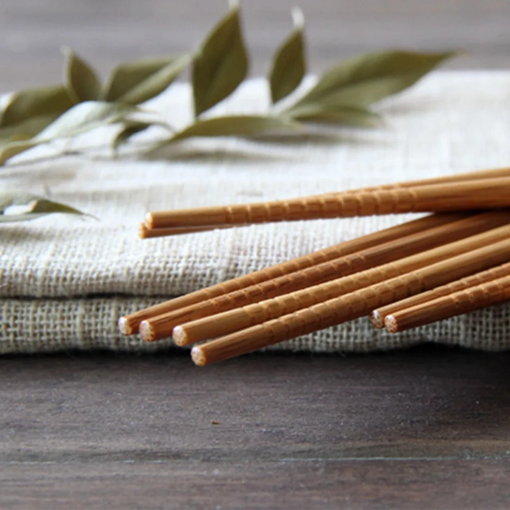 5 пар/партия китайские бамбуковые палочки для еды|chopsticks set|japanese bamboo chopsticksbamboo chopsticks