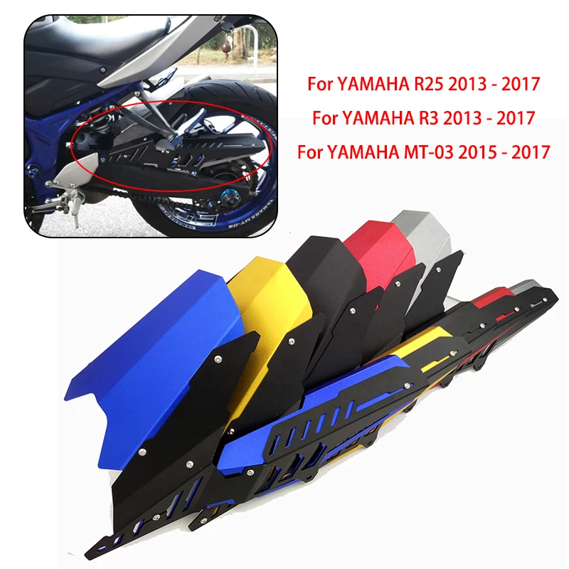 Для Yamaha YZF R3 R25 MT03 ЧПУ заднее крыло брызговик и защита цепи комплект крышек для YAMAHA