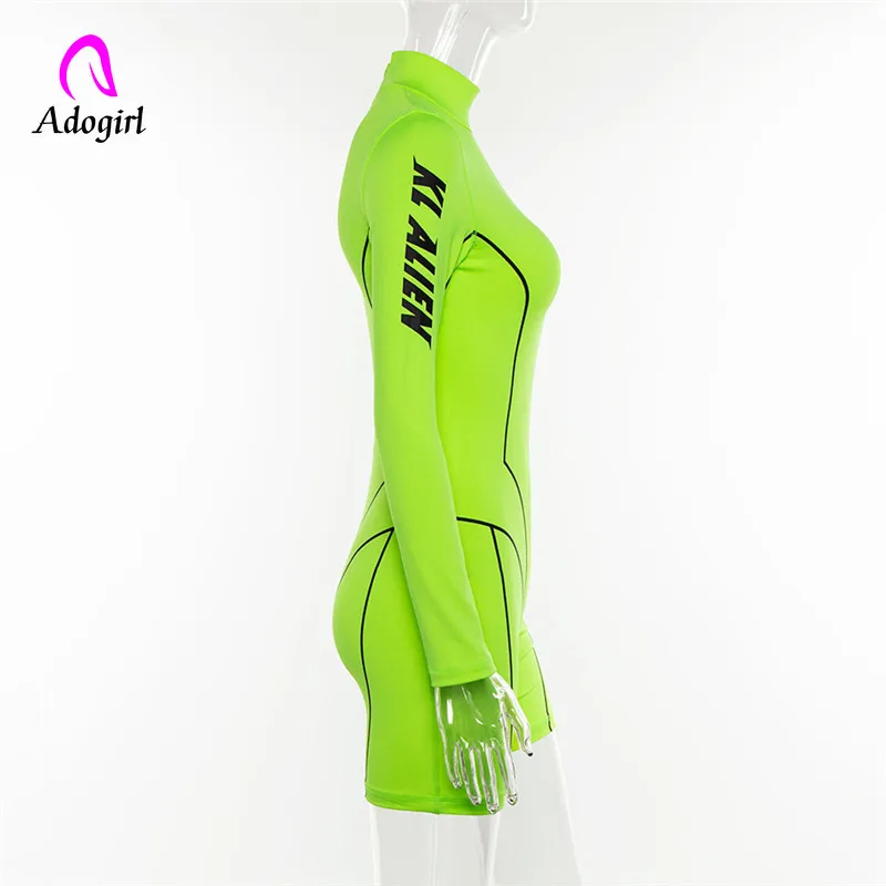 Спортивные комбинезоны Adogirl 2019 Женская водолазка женское облегающее