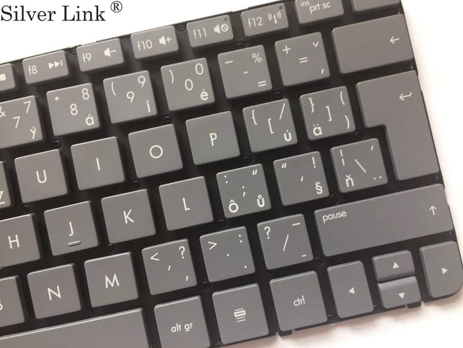 CZ Чешская клавиатура для HP MINI 100 100E серая Клавиатура ноутбука без рамки