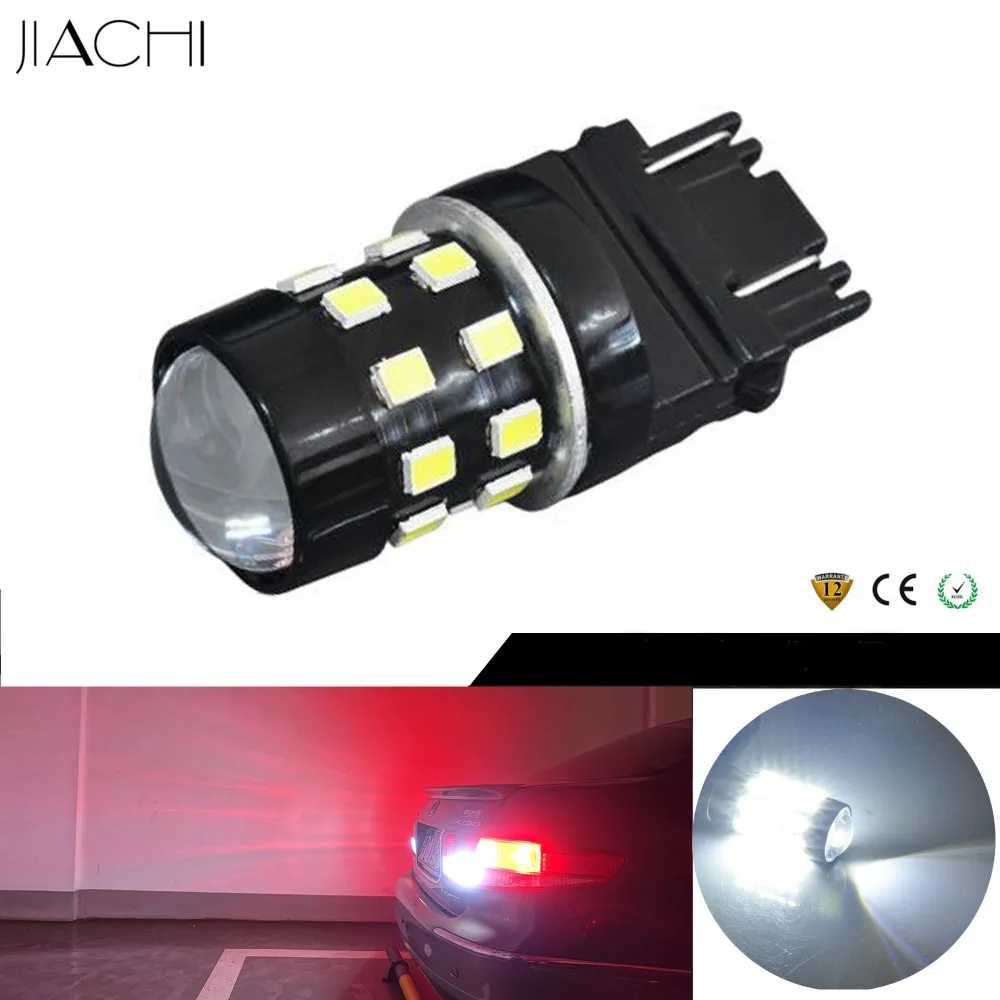 Автомобильные лампы JIACHI светодиодный сигнал T25 3157 2835 SMD 24 s белый 12 в пост. Тока