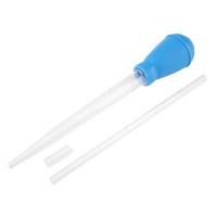 portable aquarium dropper pipette cleaner coral feeder aquarium cleaning manual tool with extension tube and connector