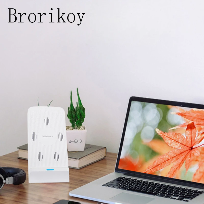 Qi Беспроводное зарядное устройство подставка Док-станция для iPhone Xs Max X XR 8 Plus