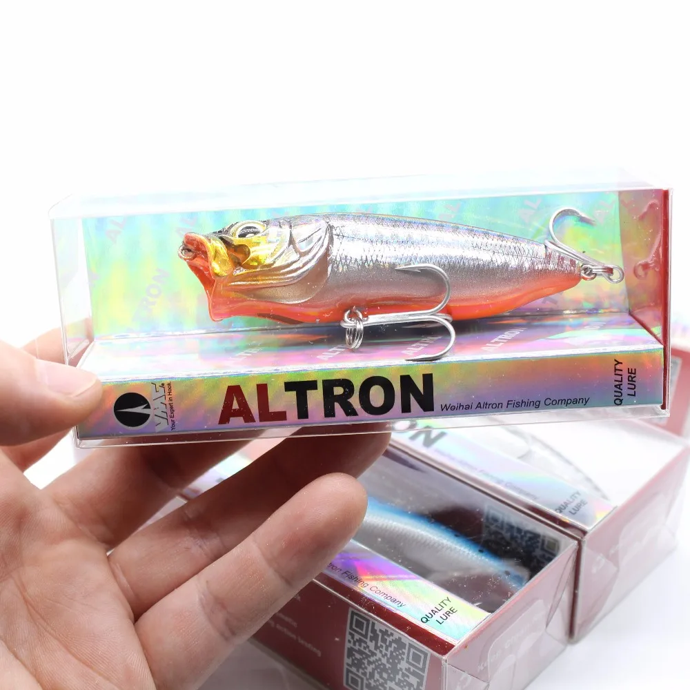 AOCLU воблеры супер качество 4 цвета 80 мм 15 г жесткая приманка гольян кренк Поппер