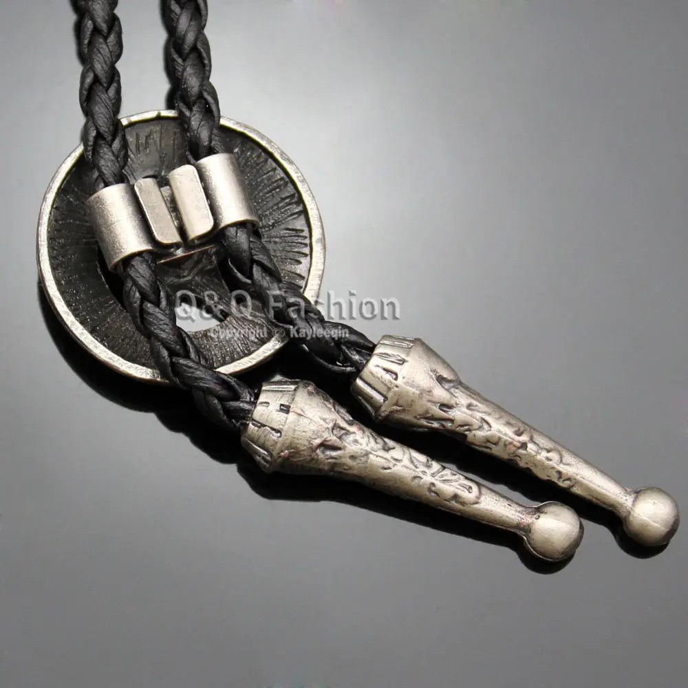 Западные Юго западные мужчины Техасский рейнджер звезда кожа Родео Боло галстук