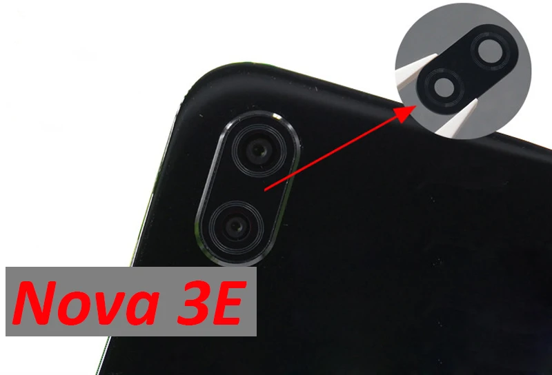 Оригинальный объектив задней камеры для Huawei mate10 Nova 3i P20 Lite 3e honor play Сменное стекло