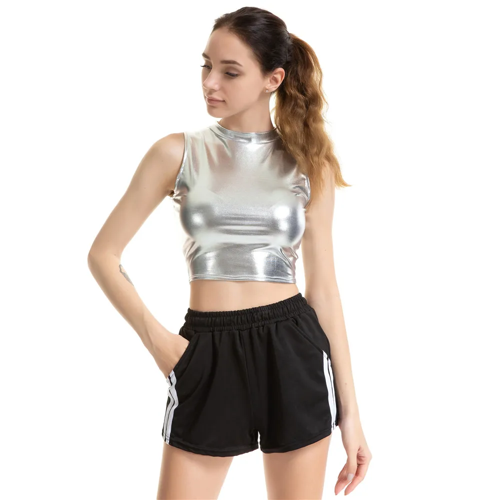 Нижнее белье женская одежда 2019 Модный облегающий укороченный топ из