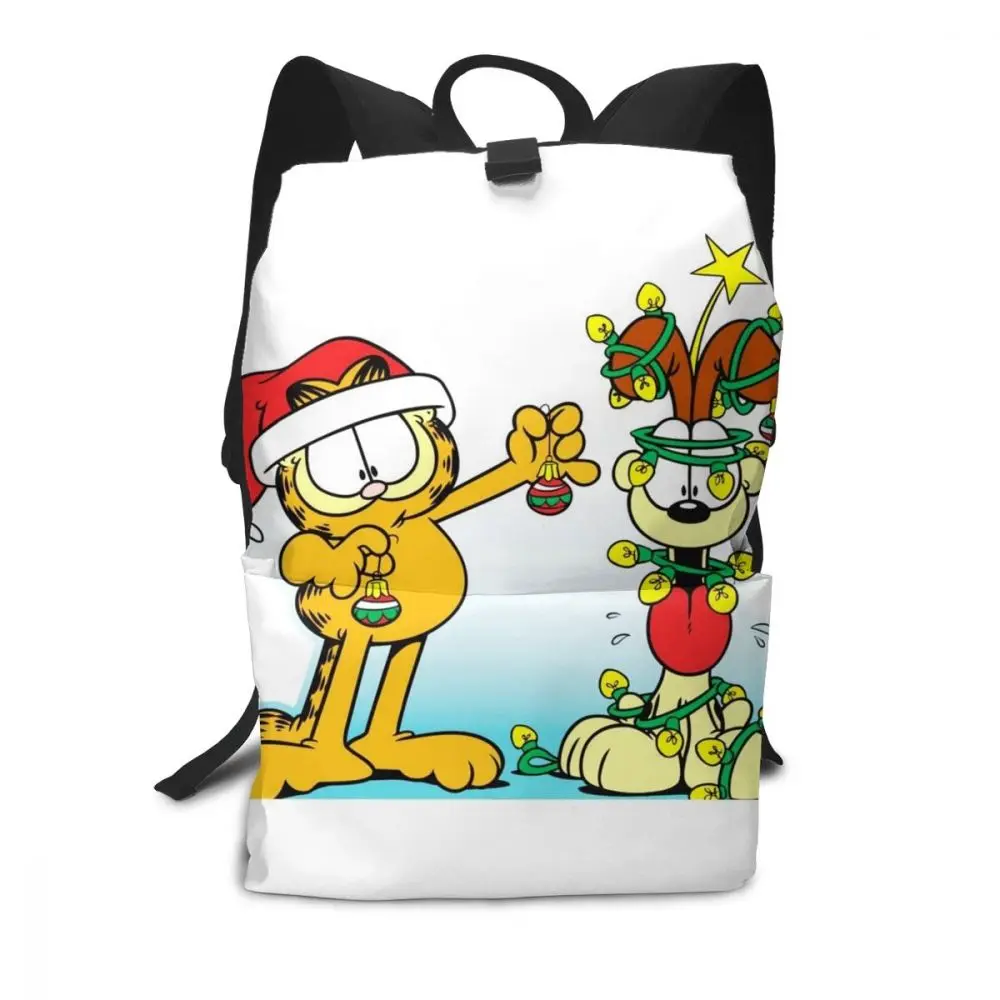 Рюкзак с гарфилдом классические Юмористические рюкзаки Garfield модная сумка узором