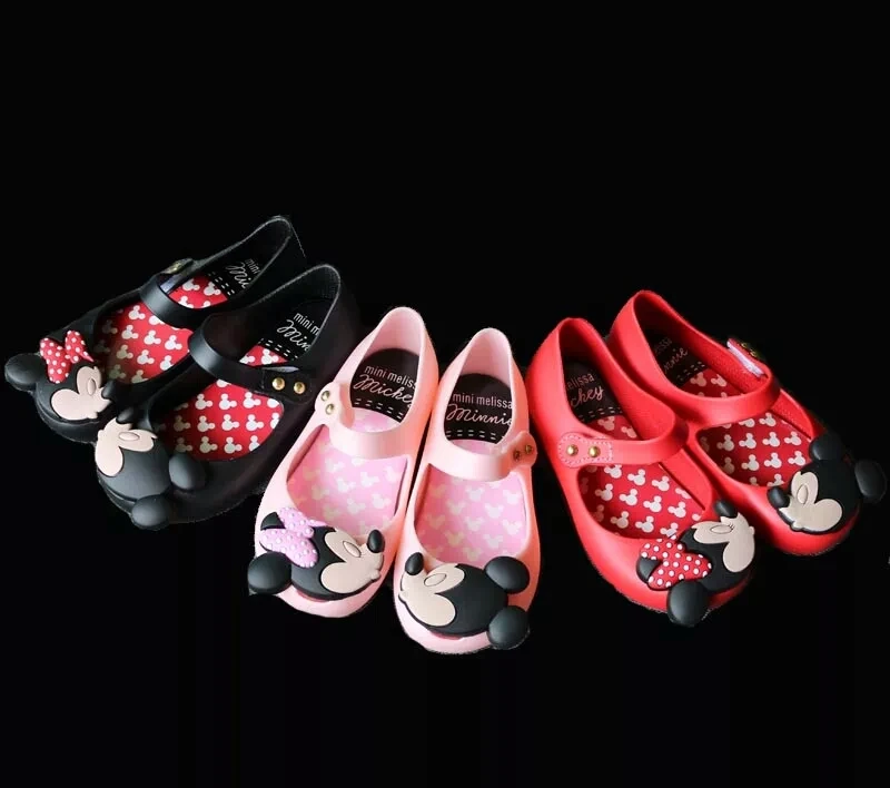 Mini Melissa Mickey/Классические прозрачные сандалии для девочек Новинка 2020 года Детская