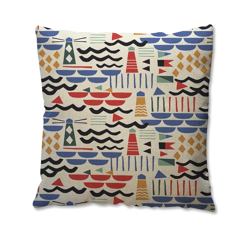 

45x45cm Plant Leaves Modern Style Pillow Covers Decorative Bedroom Chair Seat Pillow Cushion Home Sofa Pillow Cases
