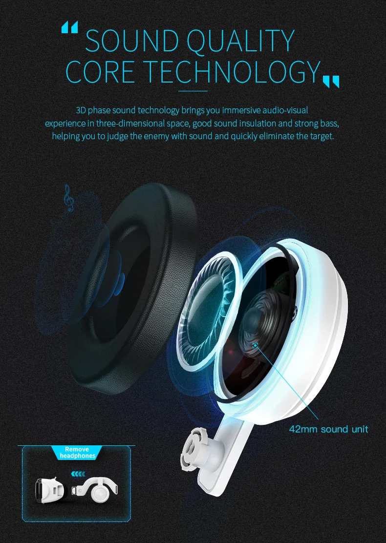 VR SHINECON BOX 5 Mini VR очки 3D G 06E Очки виртуальной реальности VR гарнитура для Google cardboard с наушниками