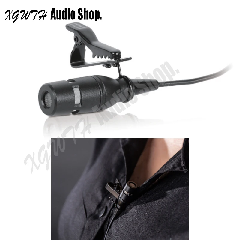 

Mini Lavalier Lapel Hypercardioid Condenser Microphone Mic for AKG Sennheiser Shure Audio Technica Mipro 3.5mm External Lock Mic