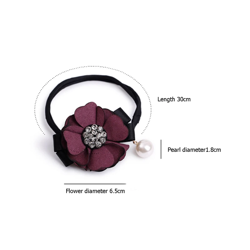 Новинка Женские аксессуары для волос Элегантный цветок с ринестонами, жемчугом и завитками Создатель косичек Цветочная головная повязка Ленточный инструмент.