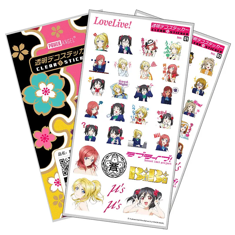 Love Live аниме Стикеры класса люкс Пластик для ноутбука мобильный телефон наклейка