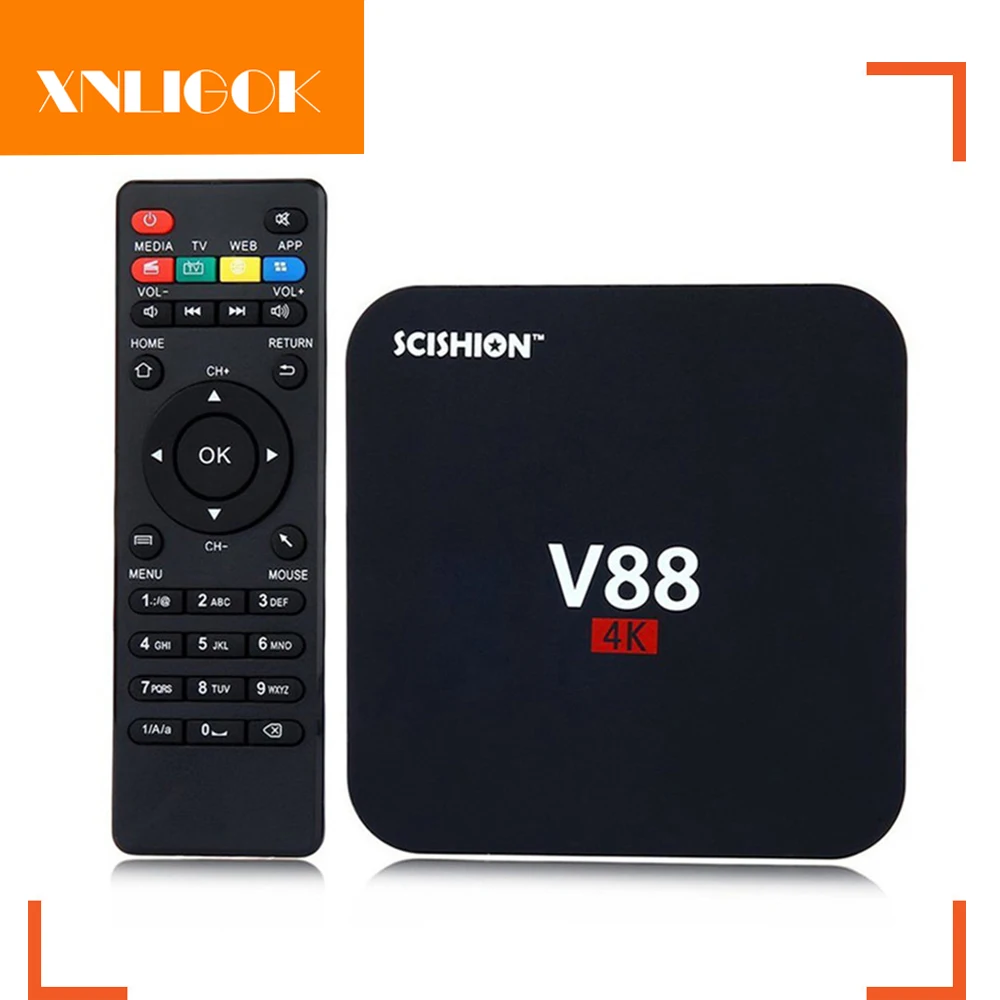V88 Android телеприставка RK3229 четырехъядерный H.265 1 ГБ DDR3 RAM 8 eMMC ROM 6 0 4K 2K smart TV Box|smart tv