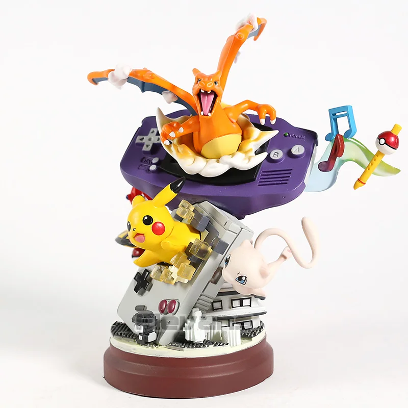 Аниме мультфильм Монстры Charizard Mew ПВХ Статуя Коллекционная модель игрушки
