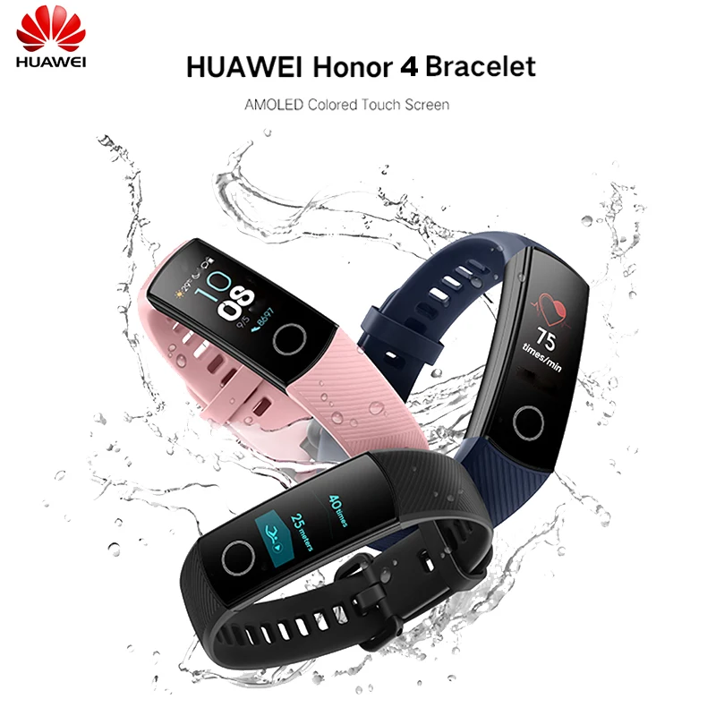 Новинка Bluetooth браслет HUAWEI Honor 4 0 95 дюймов напоминание о звонках пульсометр