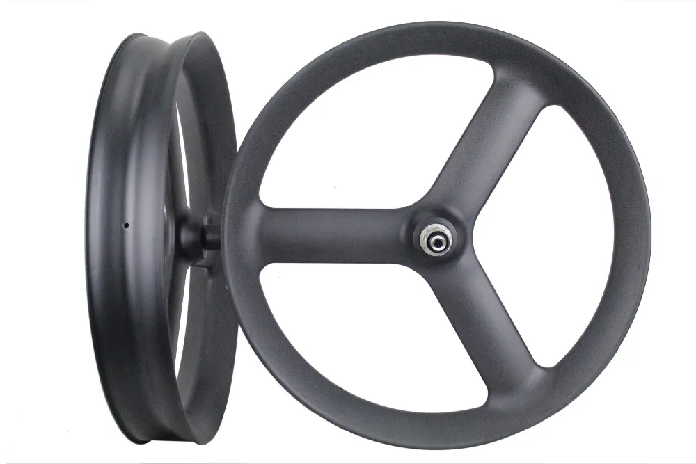2020 MIRACLE Tri 3 Spok толстые велосипедные карбоновые колеса 90 мм трубчатые QR или Axle 26er