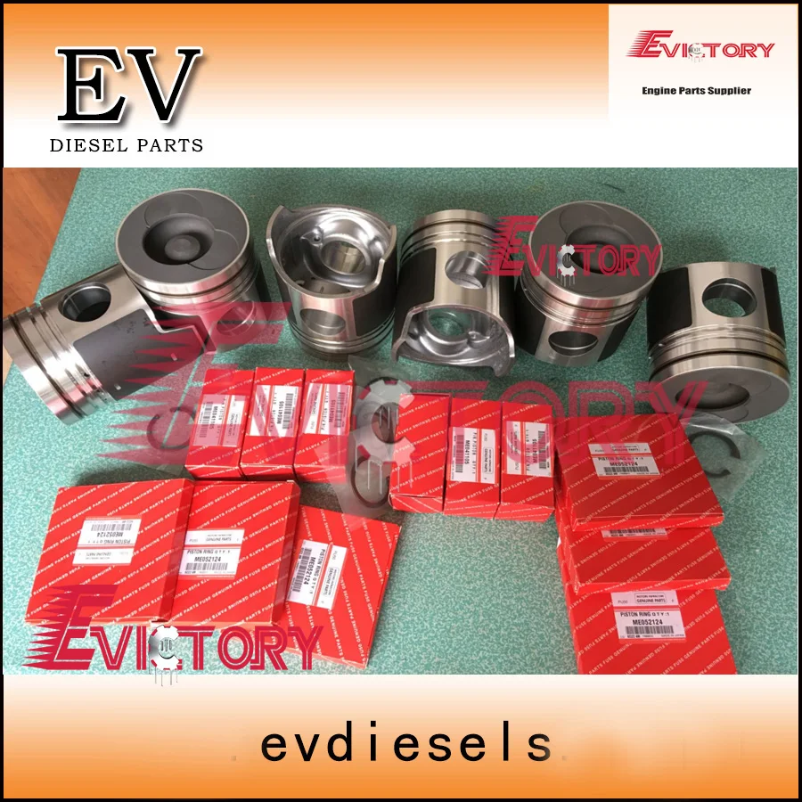 

For Mitsubishi engine rebuild parts 6D24 6D24T piston +piston ring set 23411-83411