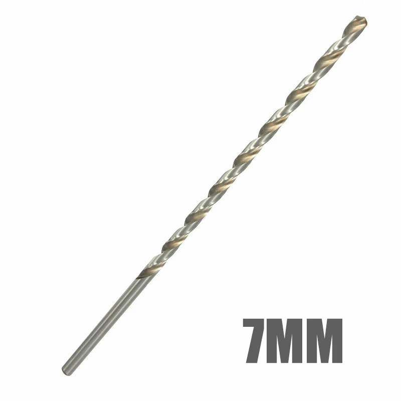 7MM 1 шт. Серебряный спиральное сверло 2/3/4/5/6/7/8/9/10 мм HSS Сталь сверло металлические перовые сверла Замена 200 мм для сверления дерева - Цвет: 7MM