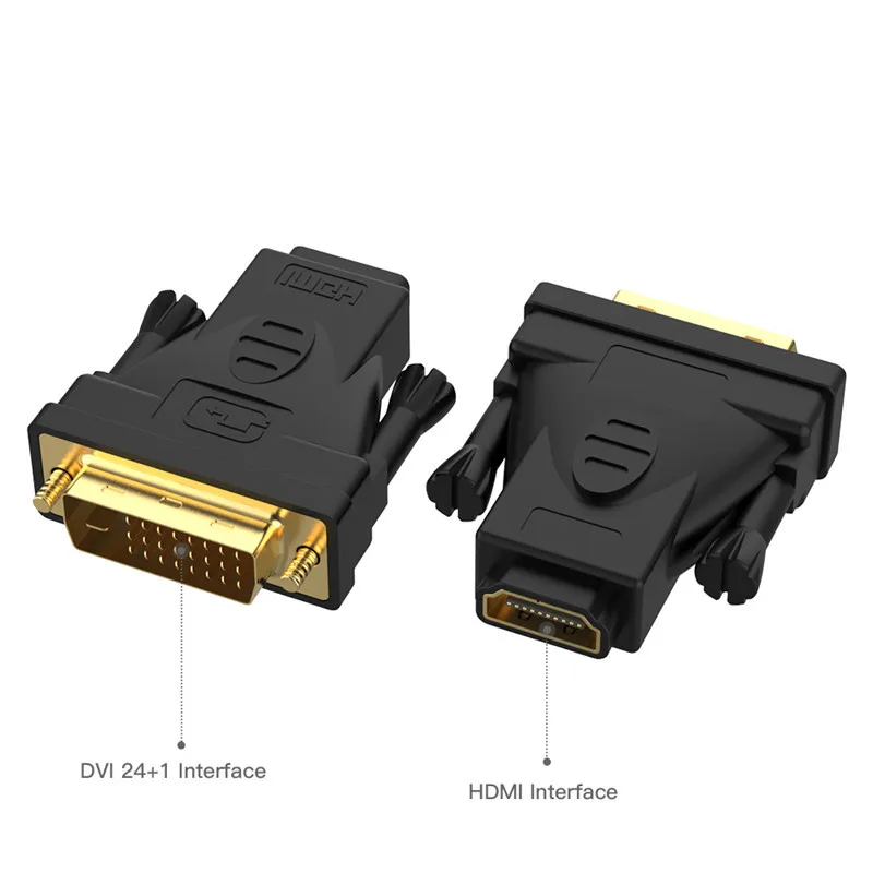 DVI 24+ 1 к HDMI Кабель-адаптер 1080P позолоченный Мужской к женскому HDMI к DVI Кабель-конвертер для HDTV проектор монитор