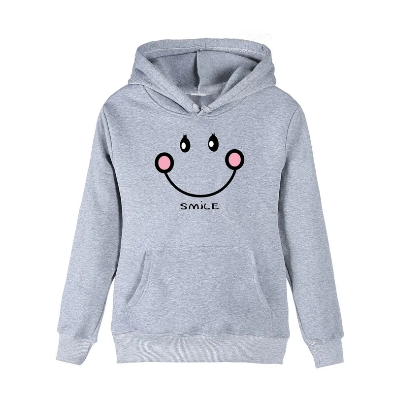 Романтизм 2017 Kawaii улыбка женские толстовки модный стиль мода на осень зиму