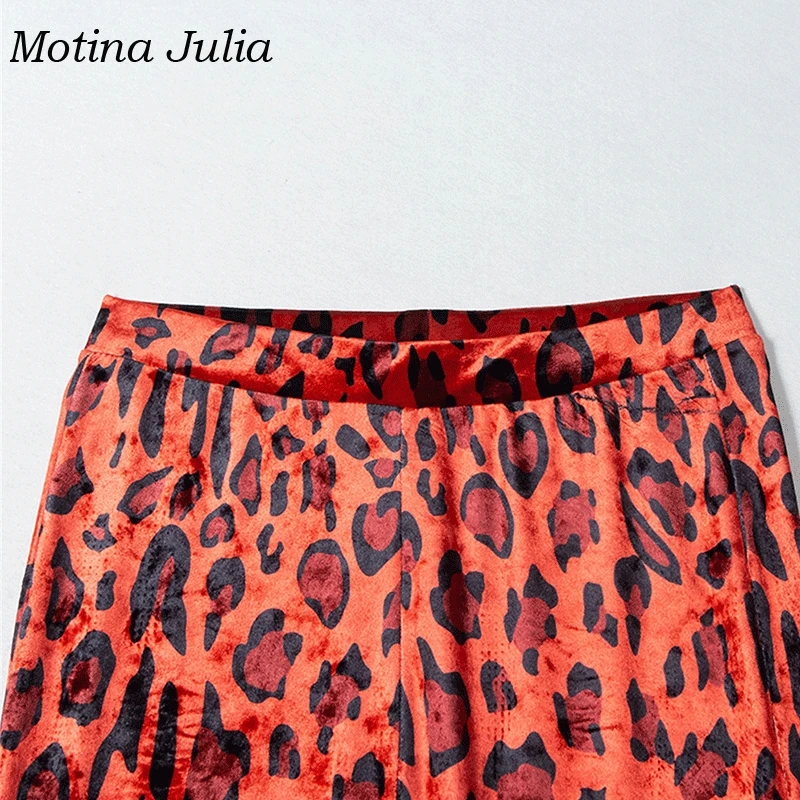 Motina Julia сексуальные красные бархатные брюки женские 2018 осень зима Модные
