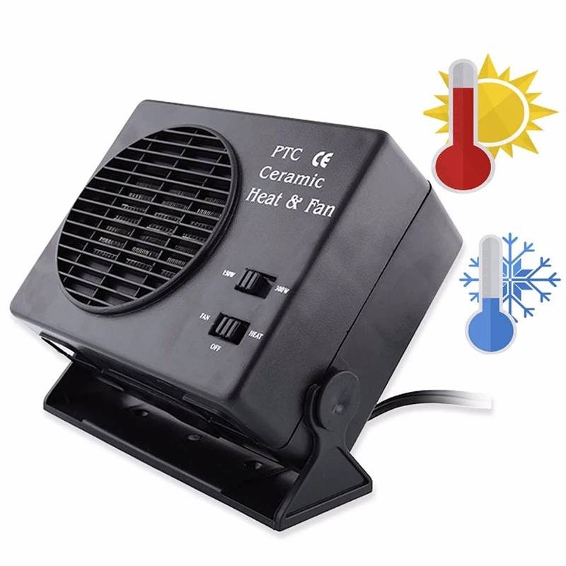 300W 12V Car Heater Fan Defroster Dashboard Cigarette Socket Quickly Heated within minute Durable and Portable Accessories | Автомобили и