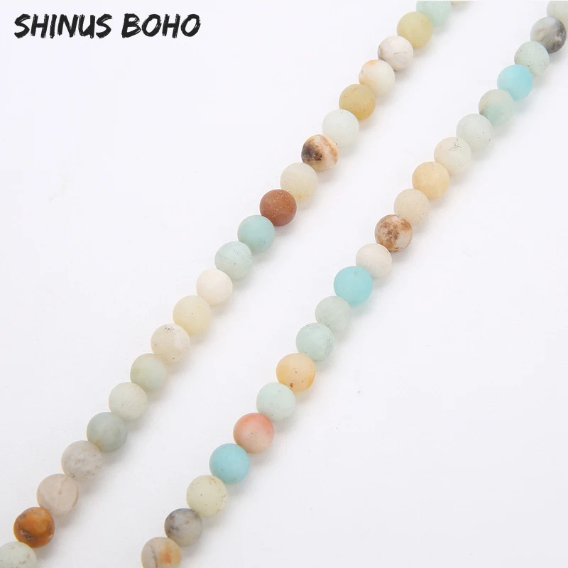 Бусины для молитвы SHINUSBOHO Mala матовые бусины из амазонии натуральный камень