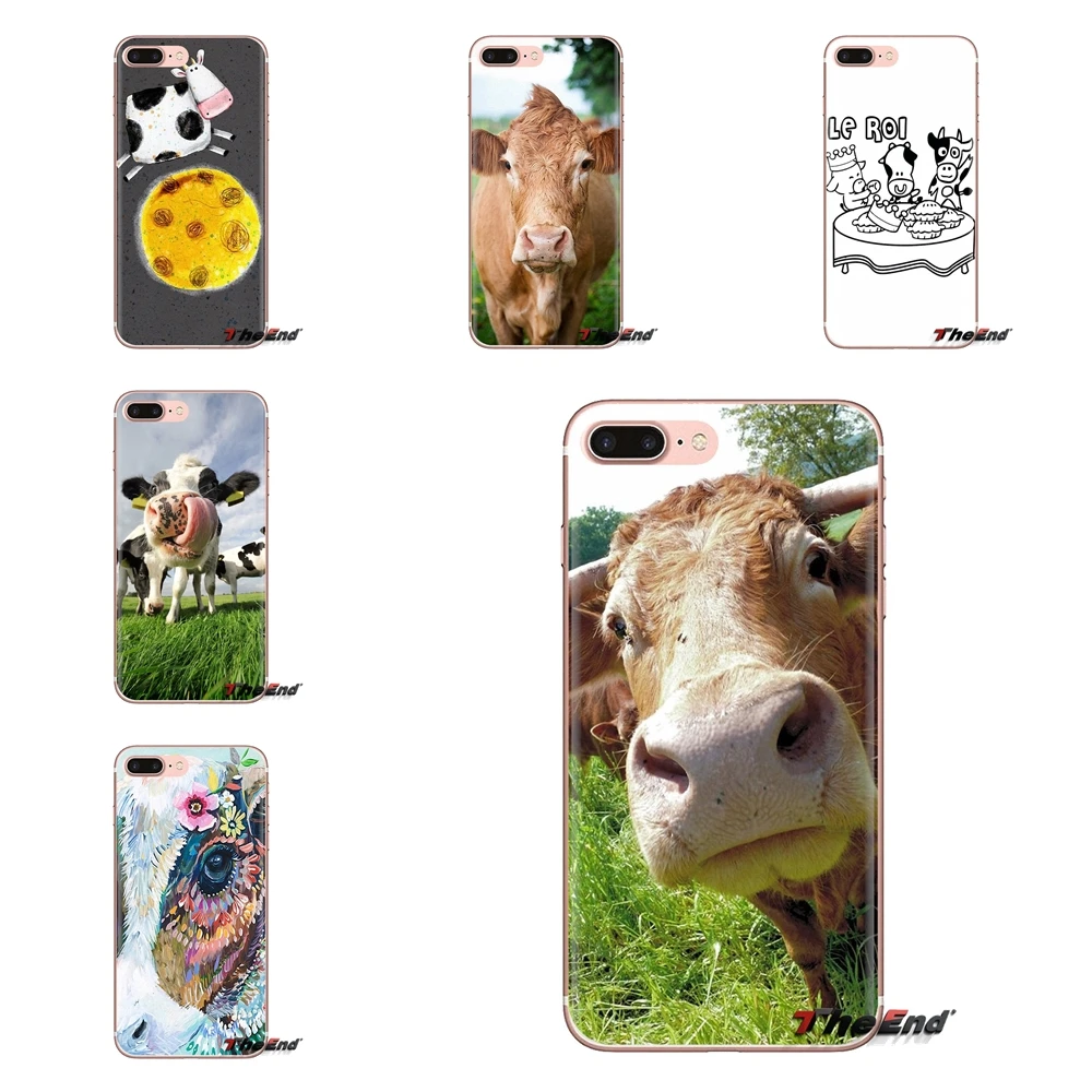 Cute Funny cow For Huawei Mate Honor 4C 5C 5X 6X 7 7A 7C 8 9 10 8C 8X 20 Lite Pro Soft Transparent Cases Covers |