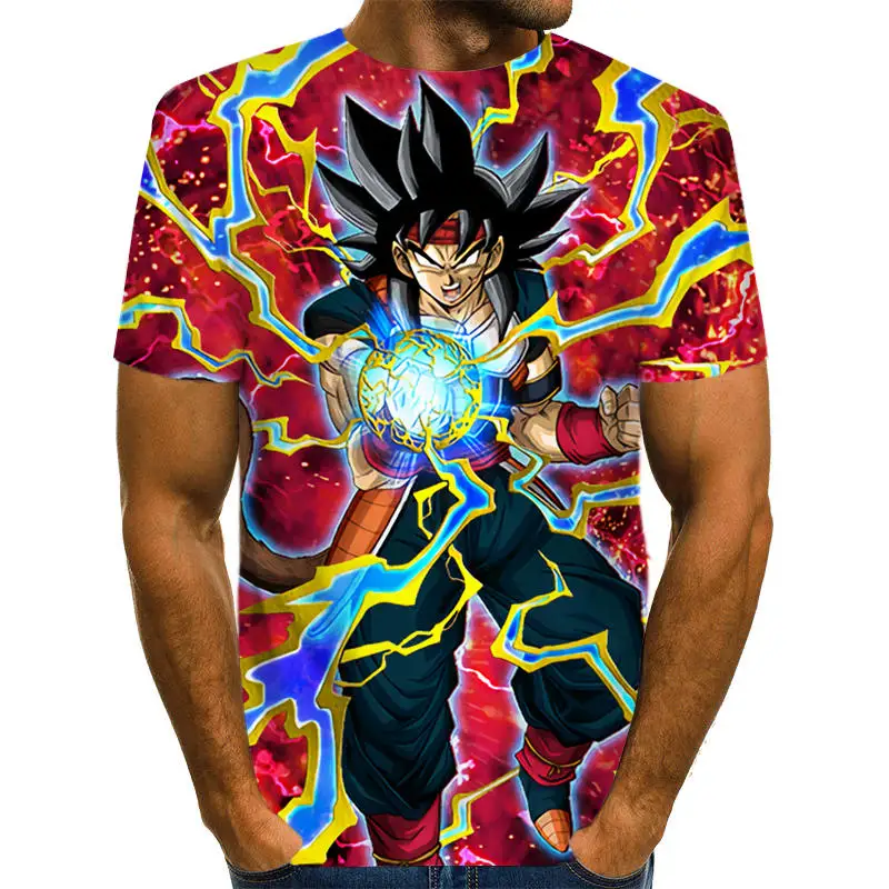 NT-209 Dragon Ball Z Ultra Instinct God Son Goku Super Saiyan Men Tshirt 3D Printed Summer O-Neck Daily Casual Funny T shirt Plus Size - Color: NT-209
