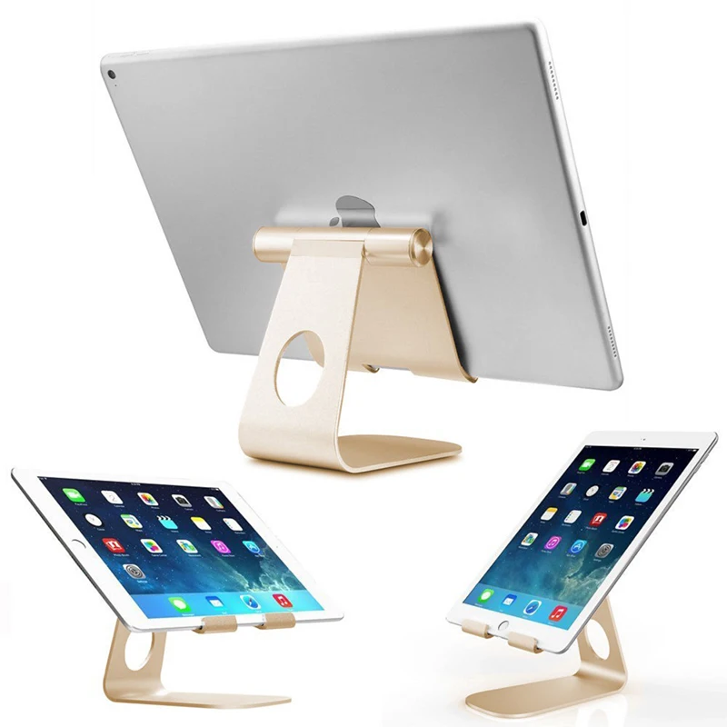 

ARVIN Aluminum Alloy Tablet Phone Holder for iPad Air Pro 3.5-10.5 inch Desktop Lazy Mount Stand for iPhone X Samsung S9+ Tablet