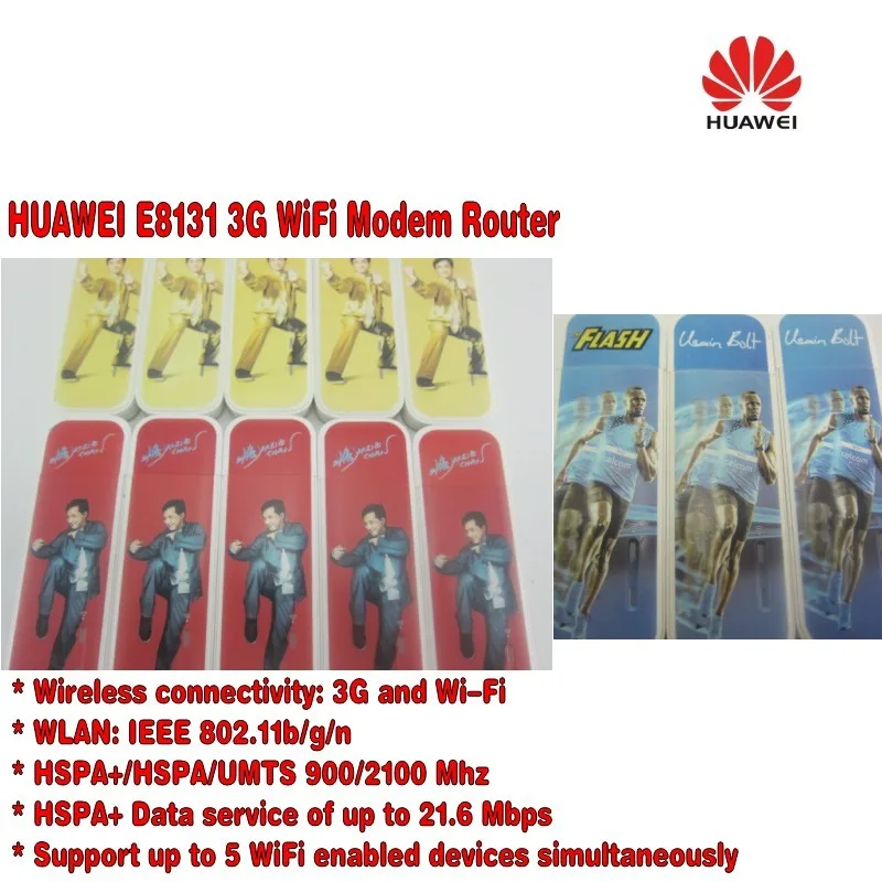 Lot of 50pcs Free Shipping Unlocked 3G USB Modem Huawei E8131 21Mbps