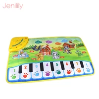 37x60cm baby piano mats music carpets animal barking pad to play baby toys learning musical instrument toys for children kids