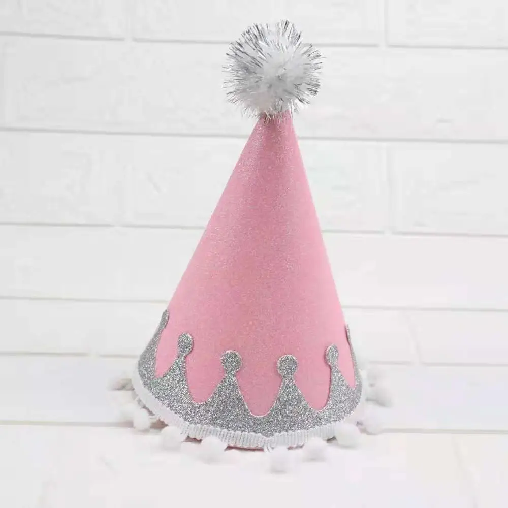 Pink silver Детские Креативные украшения для дня рождения, набор «С Днем Рождения», топпер для торта, вечерние украшения, десерт, прекрасные подарки - Цвет: Pink silver