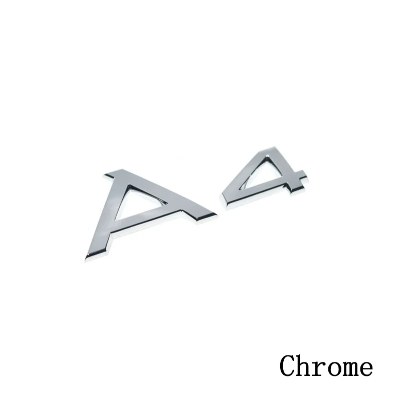 

3D ABS Plastic A-4 Car Sticker Emblem Badge Embleme Emblema
