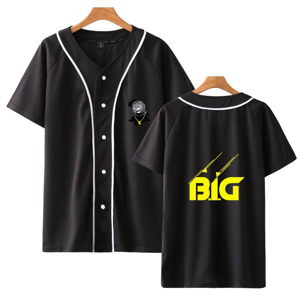 

B.I.G BIGGIE Printed Baseball T-shirts Women/Men Summer Short Sleeve Tshirt 2019 Hot Sale Casual Streetwear Clothes