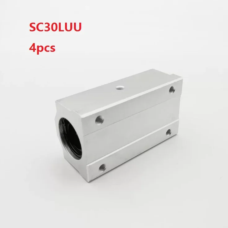 4 шт./лот SC30LUU длинный тип линейный блок корпуса подшипник блоки для 30 мм вал ЧПУ