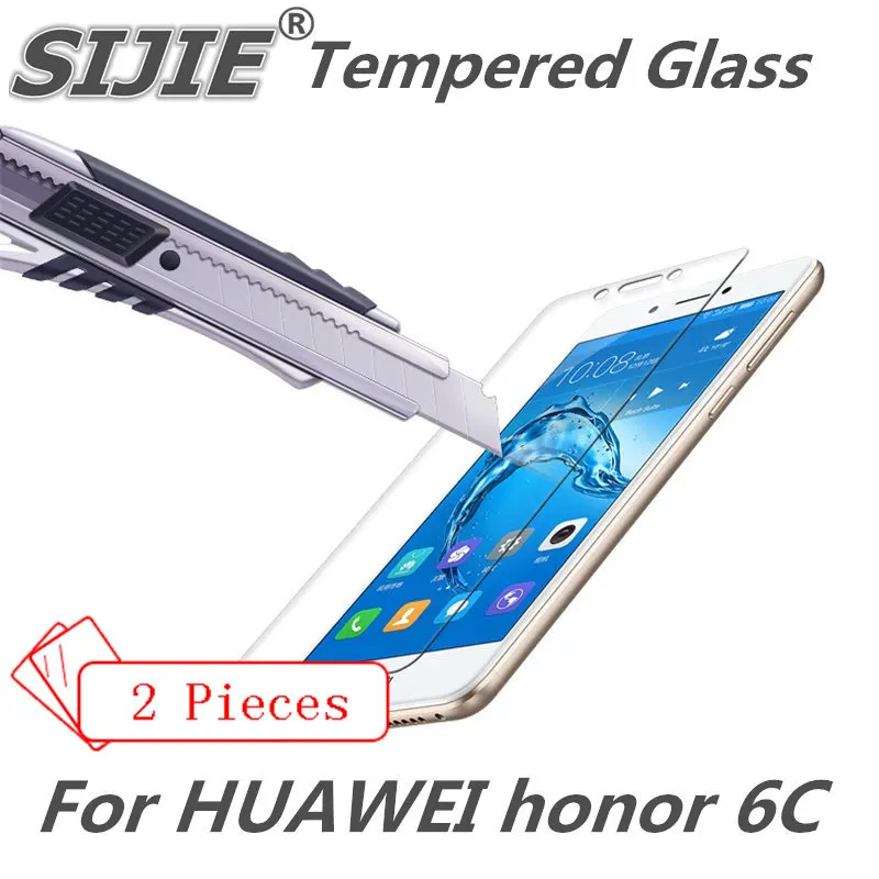 2 шт закаленное стекло для HUAWEI honor 6C honor6C 6 C экран защитный чехол смартфона 9H