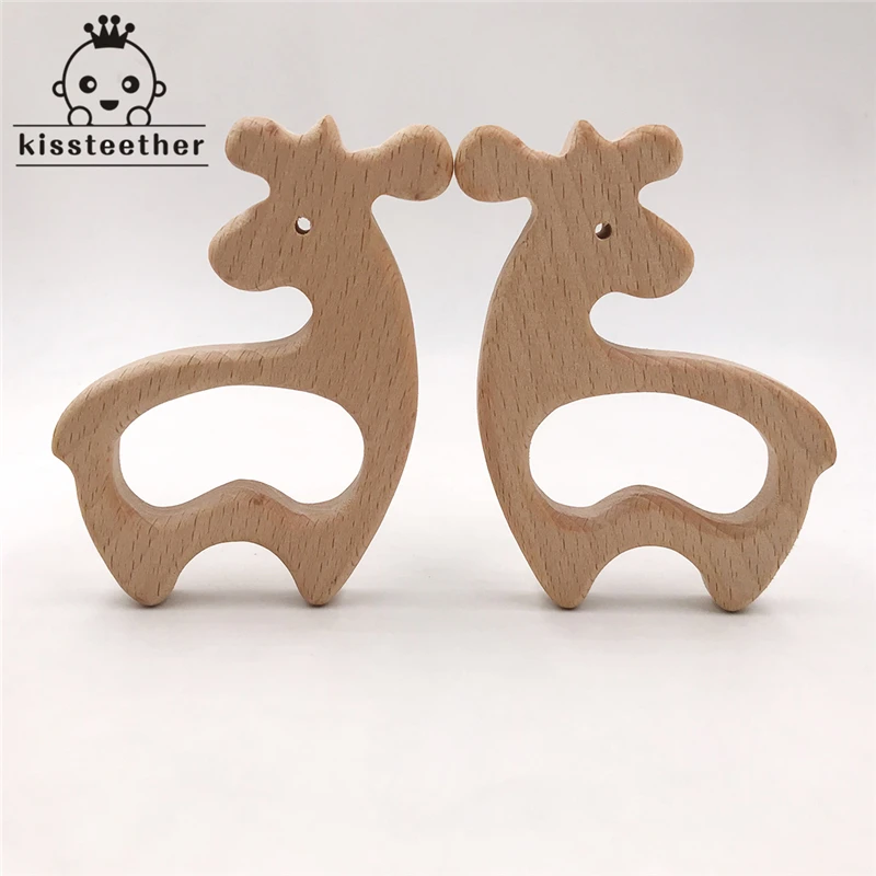 10 шт. деревянные Прорезыватели для зубов из бука Экологичная детская игрушка.