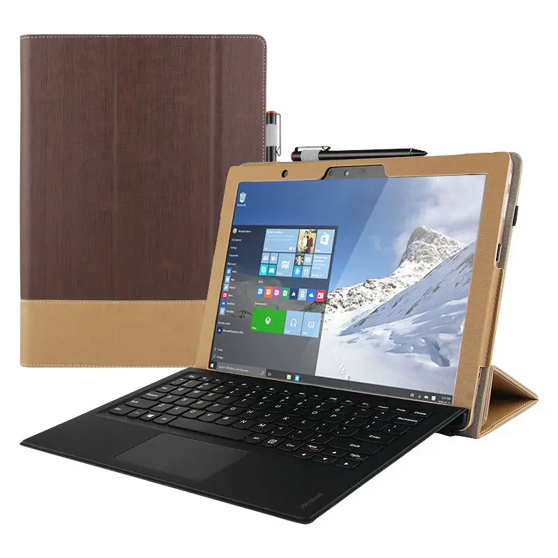 Чехол для Lenovo Miix 5 Pro защитный смарт чехол искусственная кожа планшет Ideapad MIIX 12 2