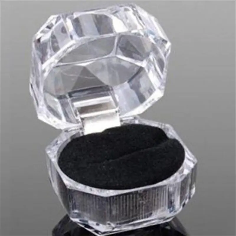 

Small Acrylic Display Box Jewelry Earrings Rings Storage Boxes Organizer Gifts Carrying Cases for Jewelry