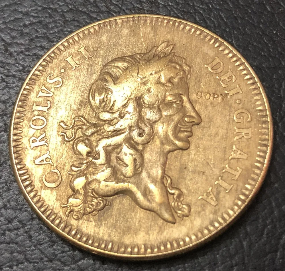 1672 английская монета 5 гиней Шарль II. 9999 чистое золото|gold african coins|gold coins 2000gold plastic |